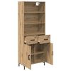 vidaXL Highboard Artisan Oak 69.5 x 34 x 180 cm Engineered Wood