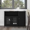 vidaXL Sideboard Black Oak 100 x 35 x 75 cm