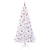 vidaXL Artificial Christmas Tree with Stand White 240 cm PVC and Steel