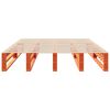 vidaXL Bed Frame without Mattress Wax Brown 160x200 cm Solid Wood Pine