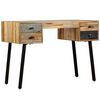 vidaXL Writing Desk | Reclaimed Wood | Reclaimed Teak, Steel | 110 cm desk
