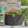 vidaXL Planter Black 90 x 45 x 50 cm Steel