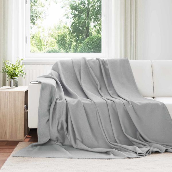 vidaXL Throw Blankets 24 pcs Grey 270 x 240 cm Fleece