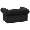vidaXL Dog Sofa with Drawer Black 75x50x38 cm Plush