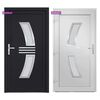 vidaXL Front Door Anthracite 108x208 cm PVC