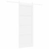 vidaXL Sliding Door White 83 x 211 cm Solid Pine Wood