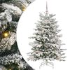 vidaXL Artificial Hinged Christmas Tree White 120 cm PE and PVC