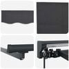 vidaXL Retractable Awning Manual Anthracite 300 x 250 cm