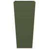 vidaXL Garden Planter Olive Green 35x35x75 cm Steel