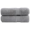 vidaXL Premium Hand Towels "SOLUND" 2 pcs Grey 50x100 cm 600 gsm