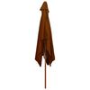 vidaXL Garden Parasol with Wooden Pole Terracotta 200x300 cm