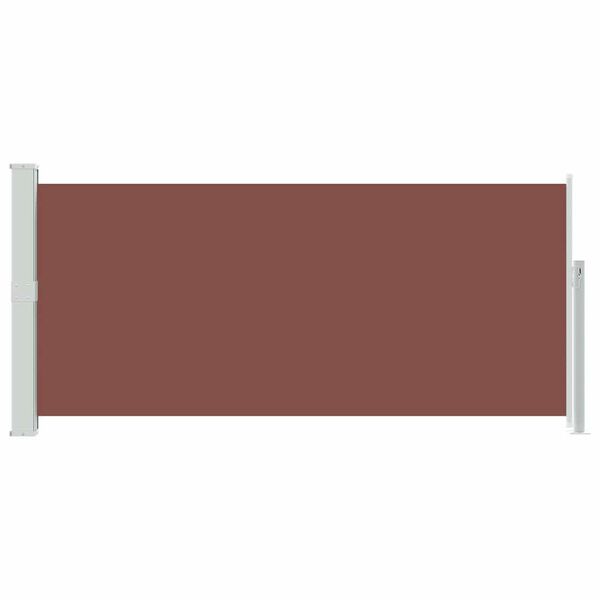 vidaXL Retractable Side Awning 140 x 300 cm Brown