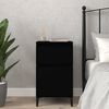 vidaXL Bedside Cabinet Black 40x35x70 cm