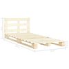 vidaXL Pallet Bed Frame without Mattress Solid Pine Wood 120x200 cm
