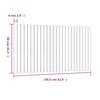 vidaXL Wall Headboard Honey Brown 159.5x3x90 cm Solid Wood Pine