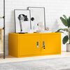 vidaXL Storage Cabinet Mustard Yellow 90 x 40 x 40 cm Steel