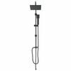 vidaXL Shower System Manual Black 45 x 20 x 96 cm Brass,Sus201 and ABS