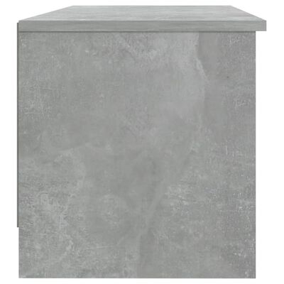 vidaXL TV Cabinet Concrete Grey 102x35.5x36.5 cm Engineered Wood