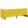 vidaXL Corner Bed Frame with Headboard Yellow 80 cm x 200 cm Velvet