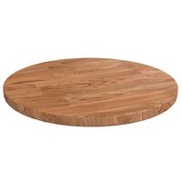 vidaXL Round Table Top Light Brown Ø30x1.5 cm Treated Solid Wood Oak