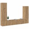 vidaXL 4 Piece TV Cabinet Set Wall-mounted Artisan Oak Engineered Wood