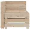 vidaXL Garden 2 Seater Pallet Sofa Wood