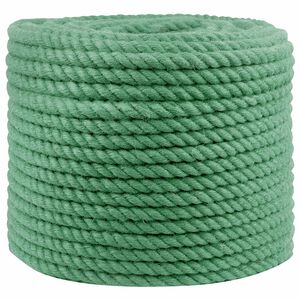 vidaXL Jute Rope Green 100% Tossa jute