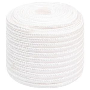 vidaXL Multipurpose Utility Rope 18 mm 25 m White PP 1995 kg Max Load