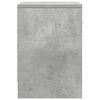 vidaXL Bedside Cabinets 2 pcs with Drawer Concrete Grey 39x28x41 cm