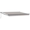 vidaXL Retractable Awning Light Grey 400 x 300 cm