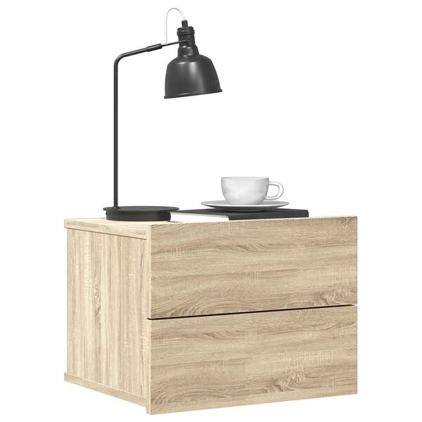 vidaXL Bedside Cabinet Sonoma Oak 40x30x30 cm Engineered Wood