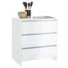 vidaXL Sideboard High Gloss White 70x41x75 cm Engineered Wood