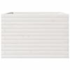 vidaXL Garden Planter White 70x70x45.5 cm Solid Wood Pine