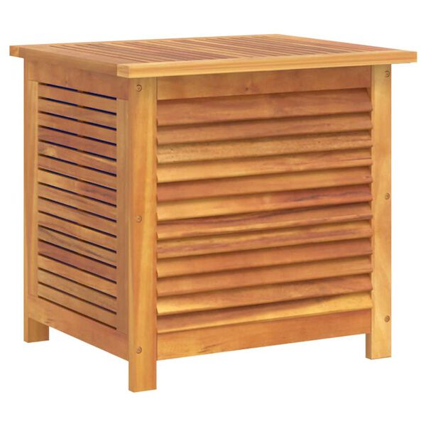 vidaXL Garden Storage Box with Louver 60x50x56 cm Solid Wood Acacia