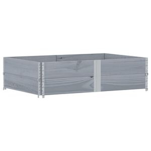 vidaXL Garden Planter Grey 150x100 cm Solid Wood Pine