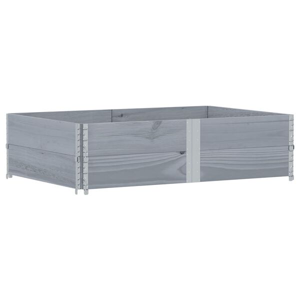 vidaXL Garden Planter Grey 150x100 cm Solid Wood Pine