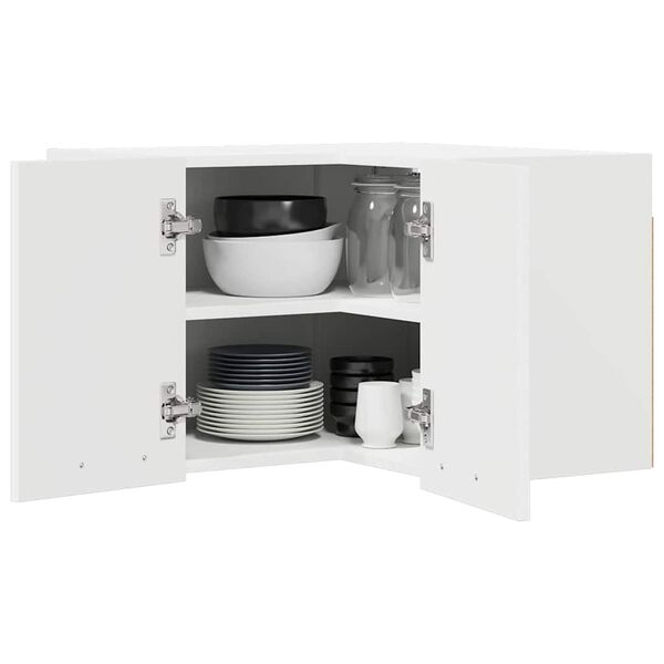 vidaXL Hanging Cabinet White 57 x 57 x 40 cm Engineered Wood