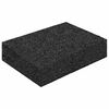 vidaXL Rubber Granulate Patio Pad 25 pcs Black 9 x 6 x 2 cm Rubber