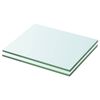 vidaXL Shelves 2 pcs Panel Glass Clear 20x20 cm