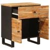 vidaXL Bed cabinet with Drawer Brown 50 x 33 x 60 cm Solid Mango Wood