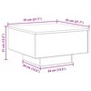 vidaXL Coffee Table Old Wood 55 x 55 x 31 cm