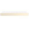 vidaXL Pocket Spring Bed Mattress Medium Cream 80x200x20 cm Faux Leather