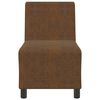 vidaXL Modular Sofa Unit Armless Brown 55 x 74 x 82 cm