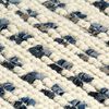 vidaXL Rug Denim Wool 80x150 cm Blue/White