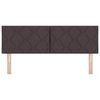 vidaXL Fabric Headboard Height Adjustable Dark brown 144 cm Fabric