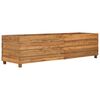 vidaXL Raised Bed 150x40x38 cm Recycled Teak Wood and Steel