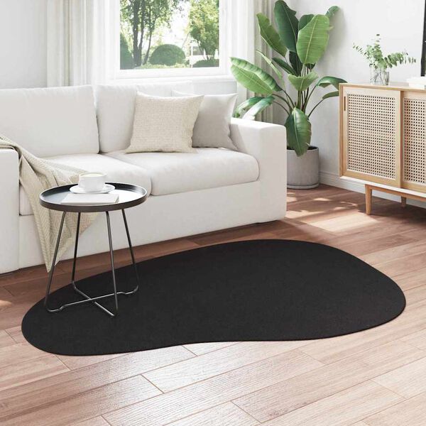 vidaXL Carpet Folding HUARTE Black 120 x 170 cm Polyester