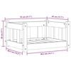 vidaXL Dog Bed with Storage Wax Brown 55 x 45 x 28 cm Solid Pine Wood