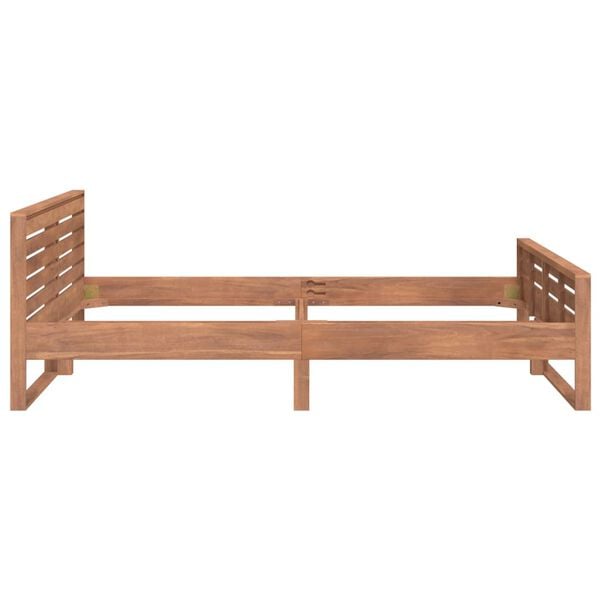 vidaXL Bed Frame without Mattress Solid Teak Wood 160x200 cm
