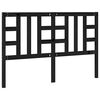 vidaXL Bed Headboard Black 146x4x100 cm Solid Wood Pine